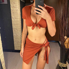 Fay Bikini Set- Braun