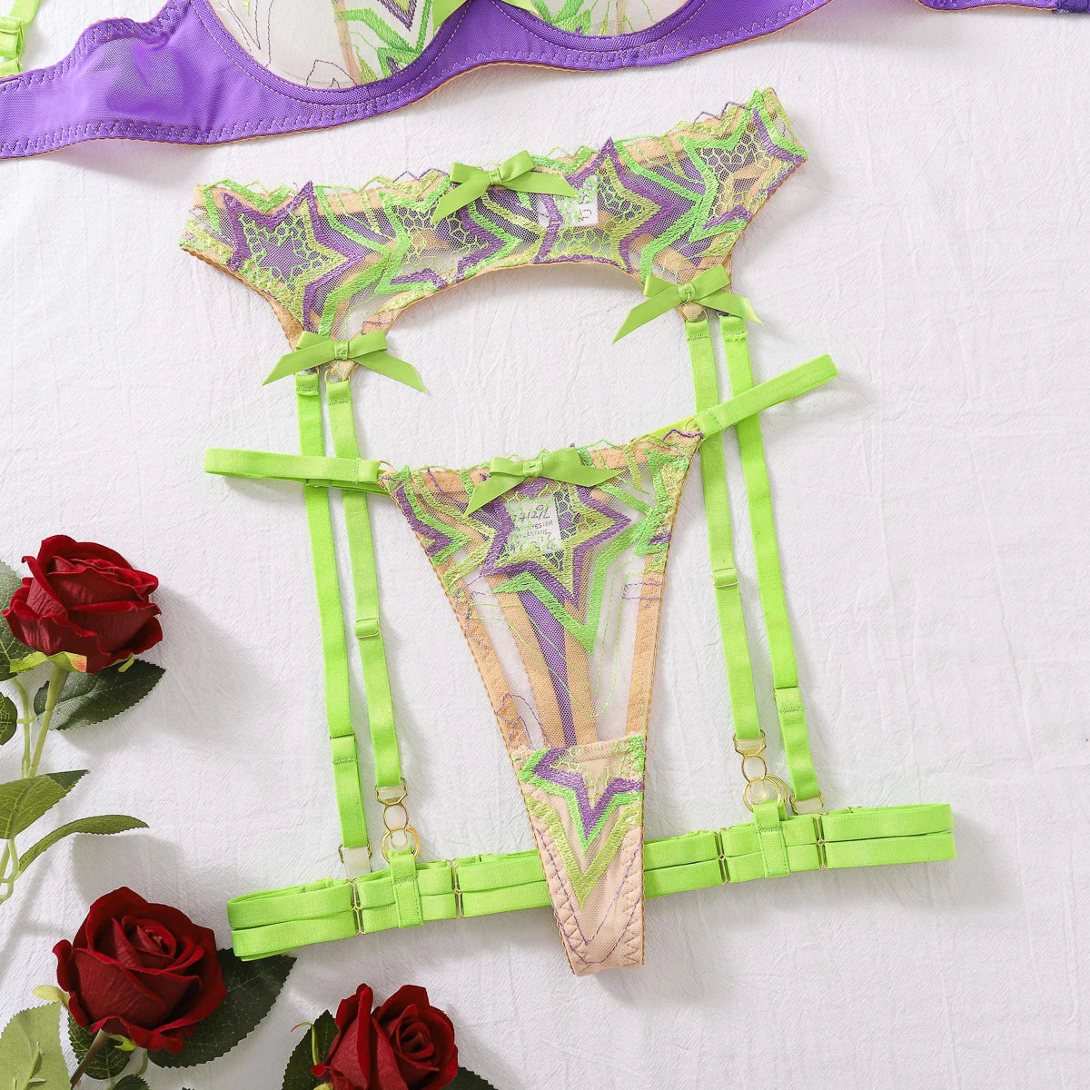 Ellolace Neon Fantasy-lingerieset 